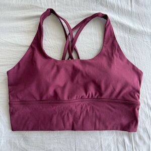 EUC Bare Activewear Racerback Sports Bra - Burgundy - Size 8